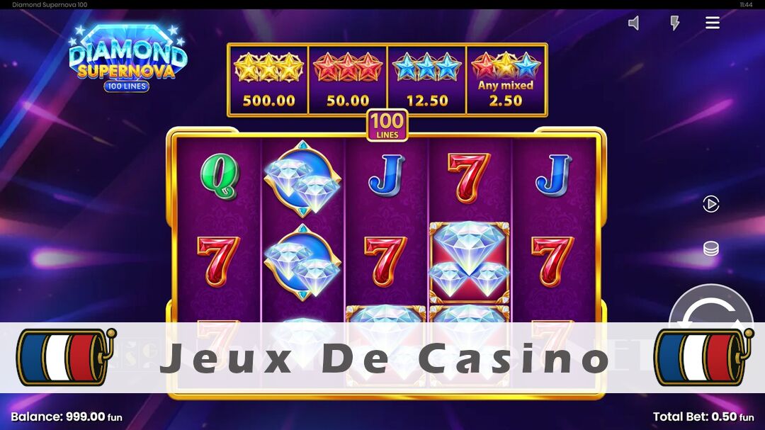 Démo de la machine à sous Diamond Supernova 100 Slot