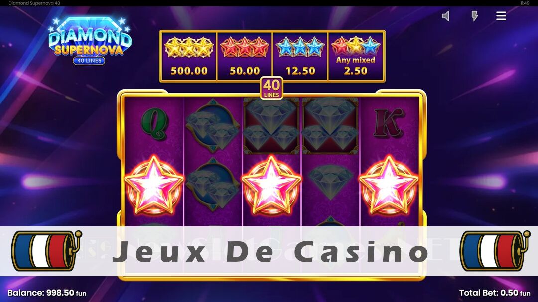 Démo de la machine à sous Diamond Supernova 40 Slot