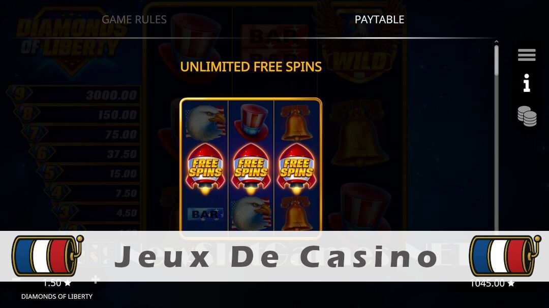 Démo de la machine à sous Diamonds of Liberty Slot