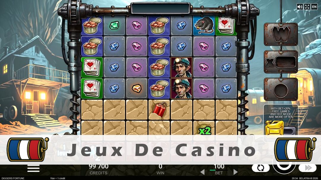 Démo de la machine à sous Diggers Fortune Slot