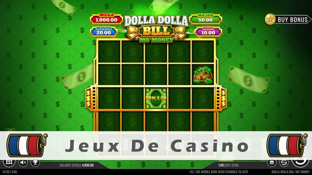 Démo de la machine à sous Dolla Dolla Bill Mo Money Slot