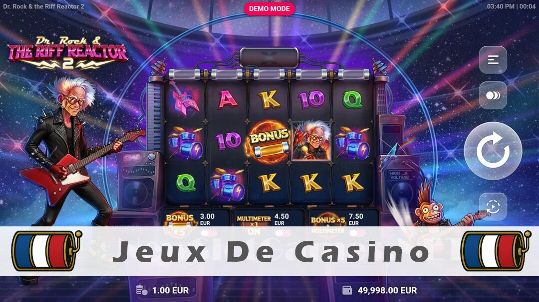 Démo de la machine à sous Dr. Rock & The Riff Reactor 2 Slot