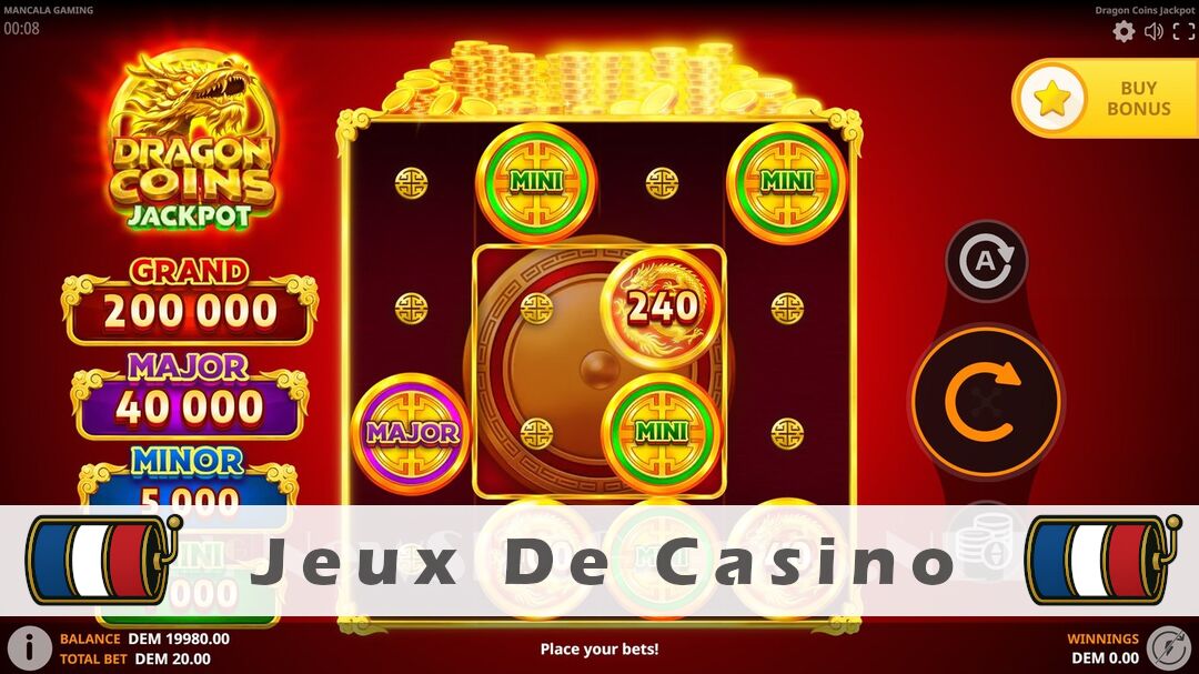 Démo de la machine à sous Dragon Coins Jackpot Slot