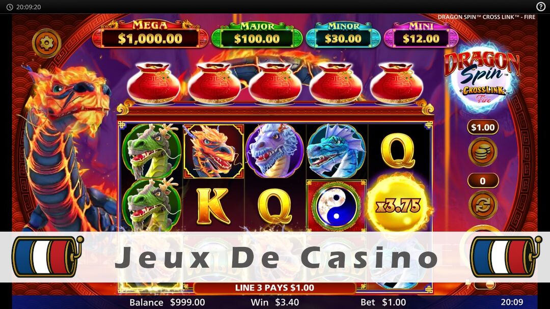 Démo de la machine à sous Dragon Spin CrossLink Fire Slot