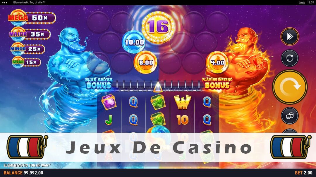 Démo de la machine à sous Elementastic Tug of War Slot