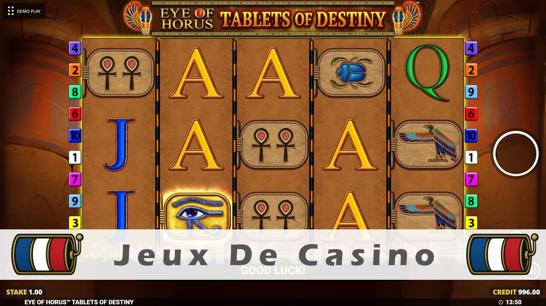 Démo de la machine à sous Eye of Horus Tablets of Destiny Megaways Slot