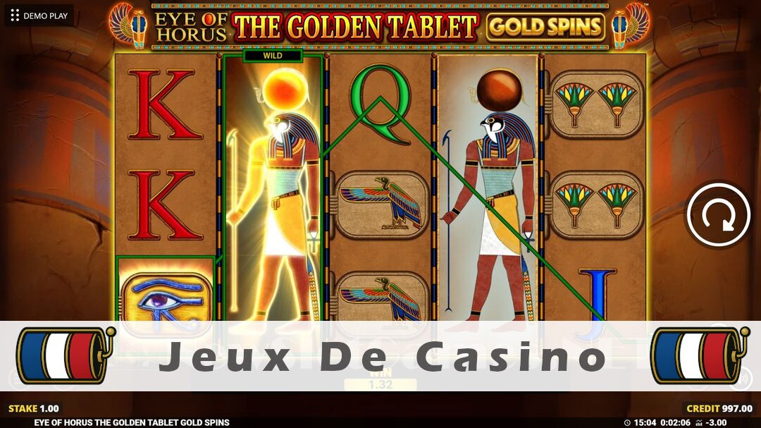 Démo de la machine à sous Eye of Horus The Golden Tablet Gold Spins Slot