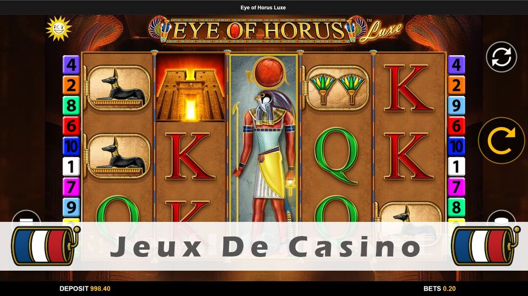 Démo de la machine à sous Eye of Horus Luxe Slot