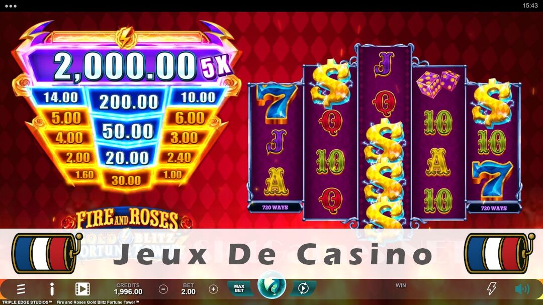 Démo de la machine à sous Fire and Roses Gold Blitz Fortune Tower Slot