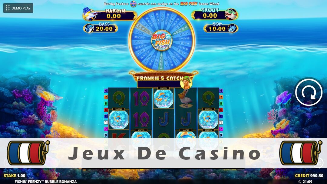 Démo de la machine à sous Fishin Frenzy Bubble Bonanza Slot