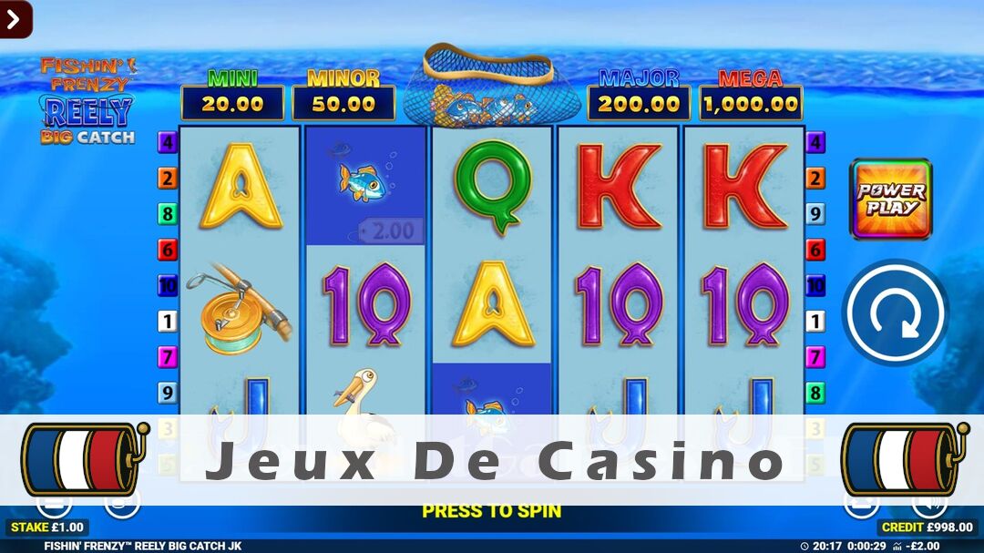 Démo de la machine à sous Fishin Frenzy Reely Big Catch Slot