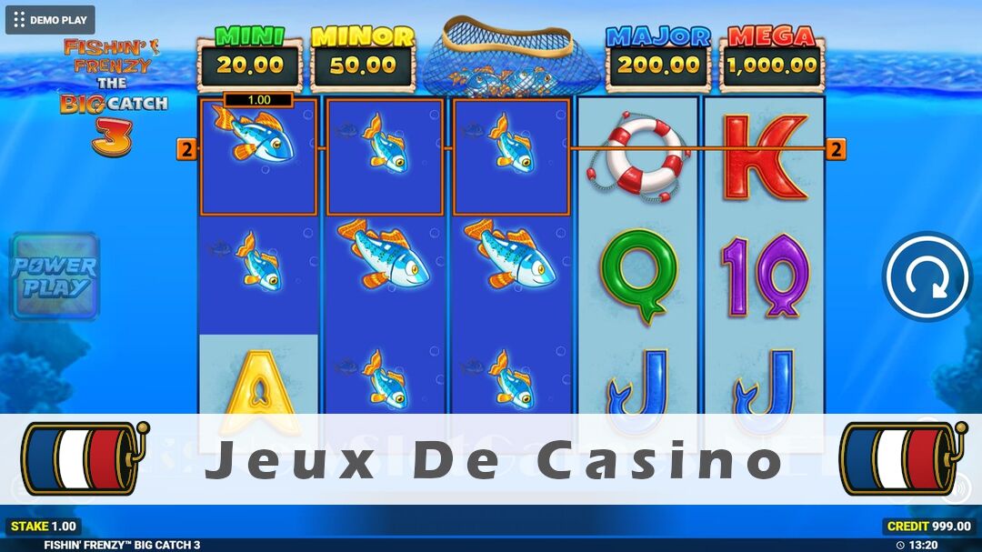 Démo de la machine à sous Fishin Frenzy The Big Catch 3 Slot