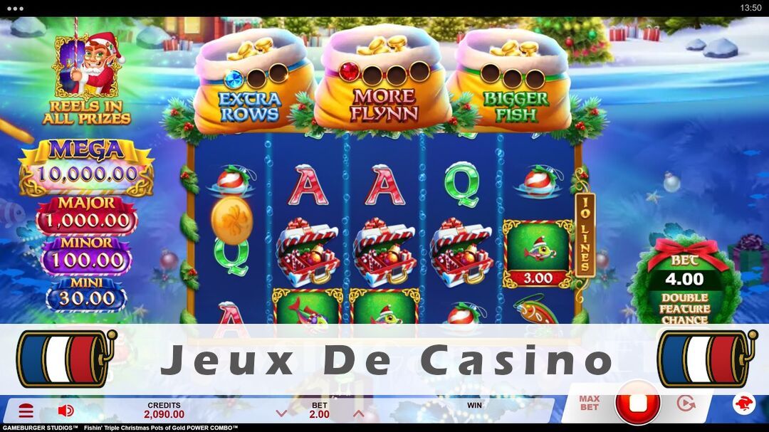 Démo de la machine à sous Fishin Triple Christmas Pots of Gold Power Combo Slot