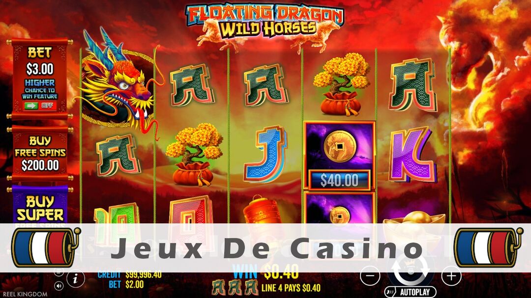 Démo de la machine à sous Floating Dragon Wild Horses Slot