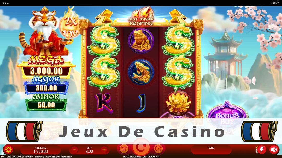 Démo de la machine à sous Floating Tiger Gold Blitz Fortunes Slot