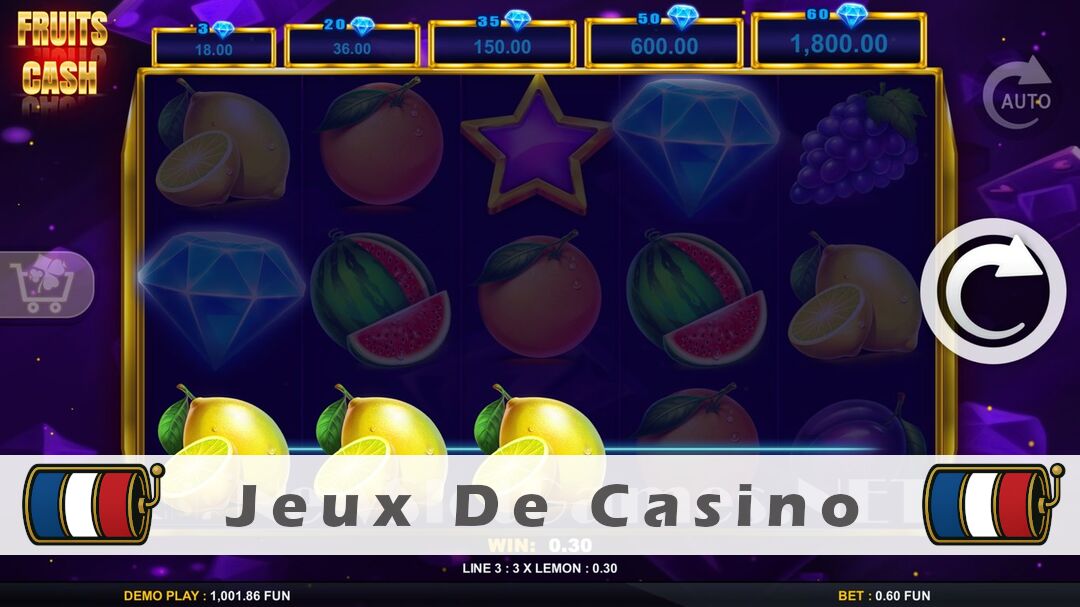 Démo de la machine à sous Fruits Cash Slot