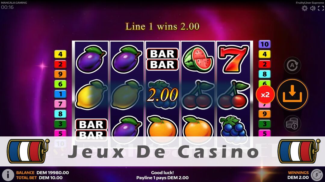 Démo de la machine à sous FruityLiner Supreme Slot