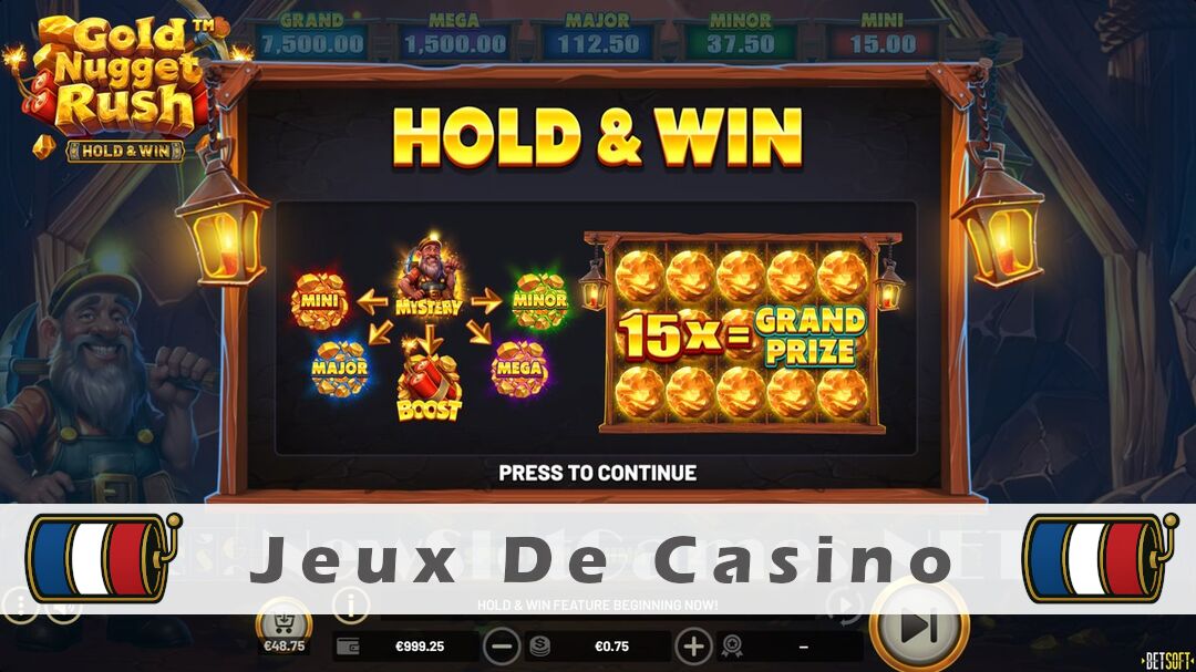 Démo de la machine à sous Gold Nugget Rush Slot