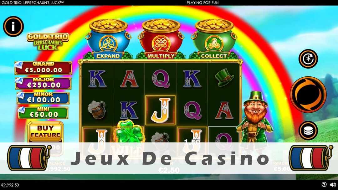 Démo de la machine à sous Gold Trio Leprechauns Luck Slot
