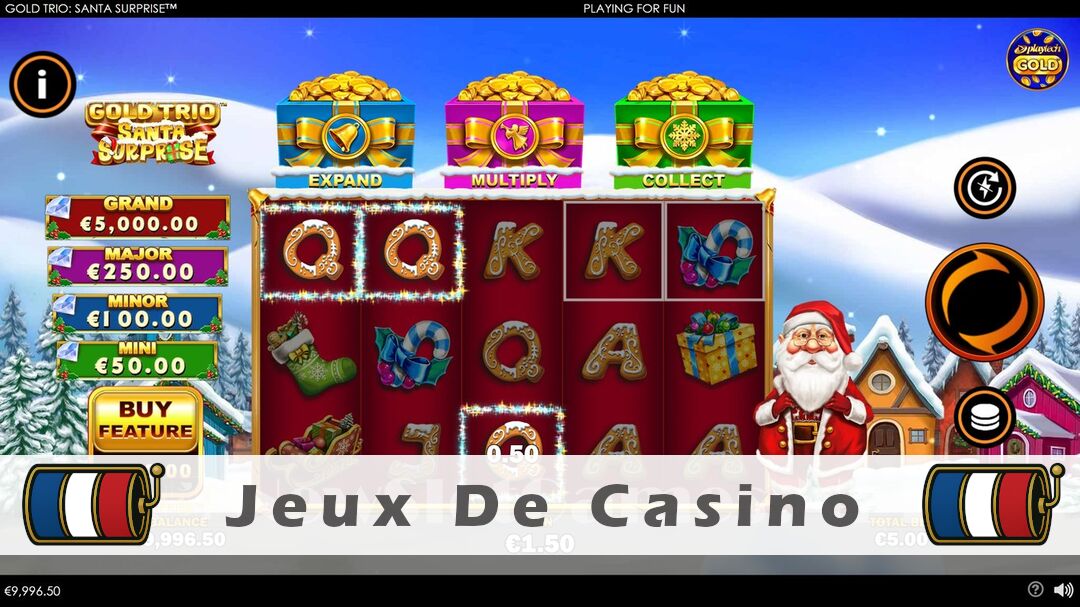 Démo de la machine à sous Gold Trio Santa Surprise Slot