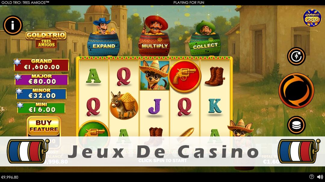 Démo de la machine à sous Gold Trio Tres Amigos Slot