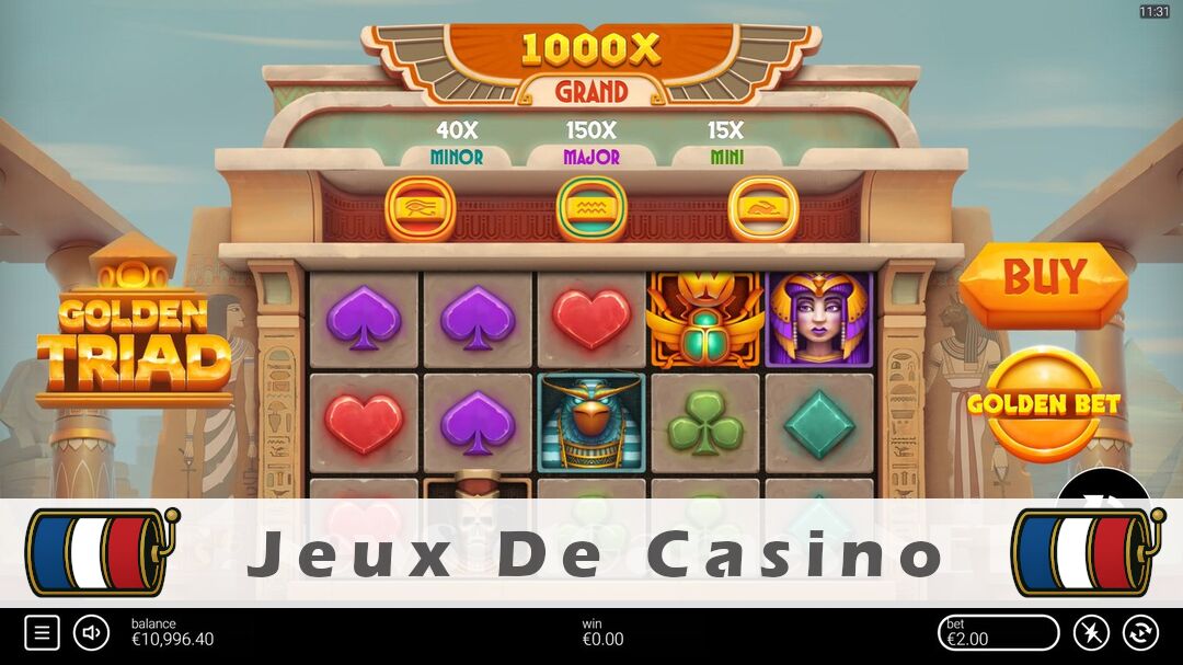 Démo de la machine à sous Golden Triad Slot