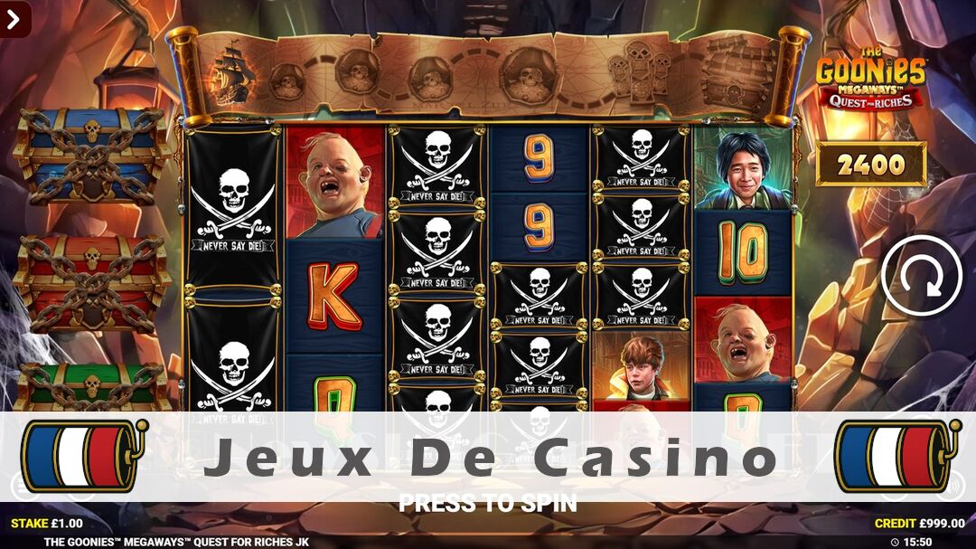 Démo de la machine à sous The Goonies Megaways Quest For Riches Slot