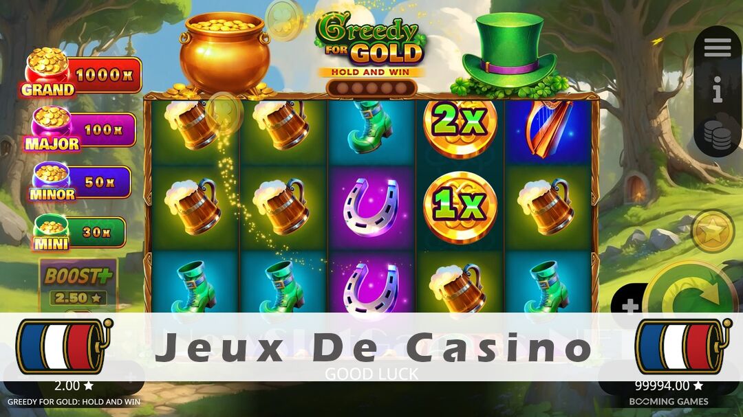 Démo de la machine à sous Greedy for Gold Hold and Win Slot