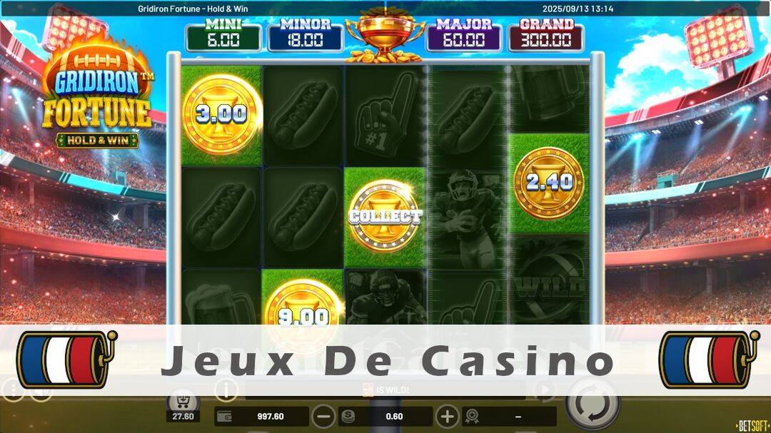 Démo de la machine à sous Gridiron Fortune Hold & Win Slot