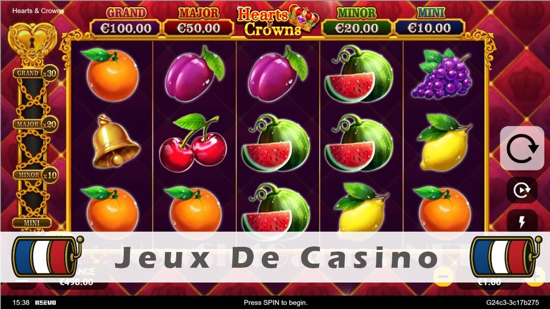 Démo de la machine à sous Hearts & Crowns Slot