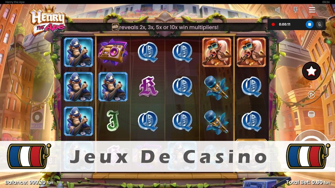 Démo de la machine à sous Henry The Ape Slot