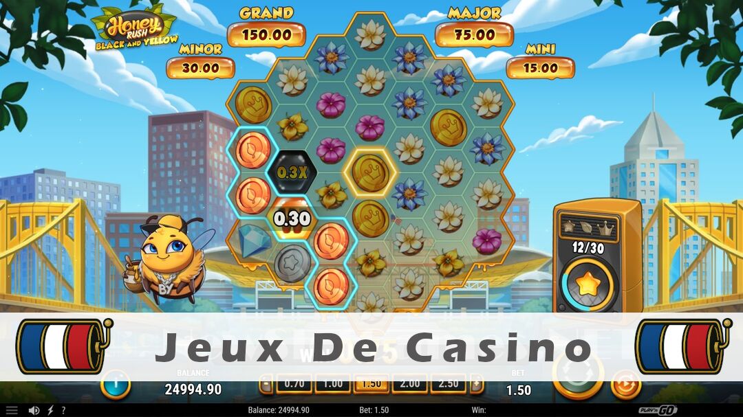 Démo de la machine à sous Honey Rush Black and Yellow Slot