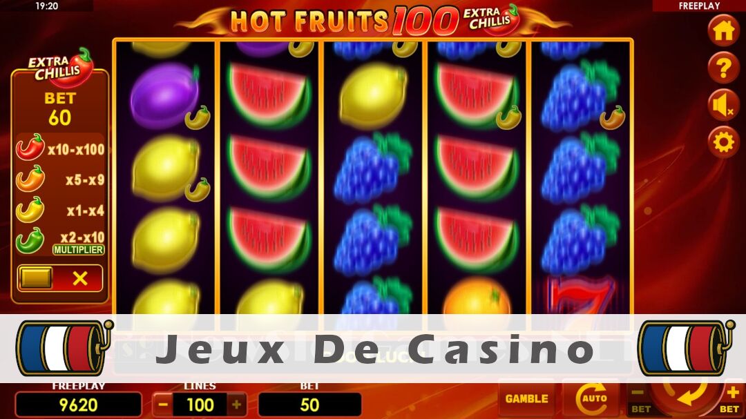 Démo de la machine à sous Hot Fruits 100 Extra Chillis Slot