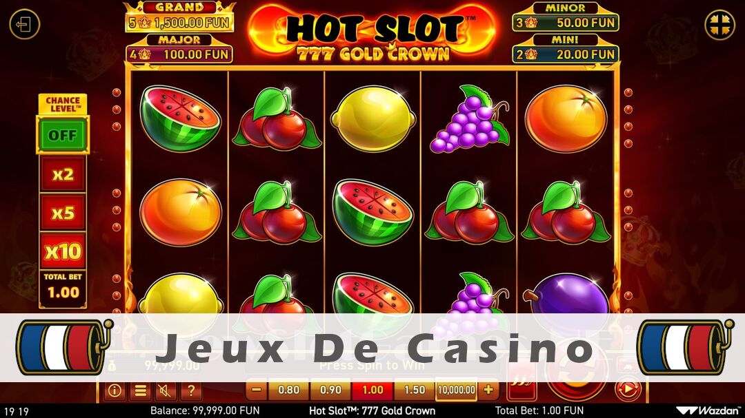 Démo de la machine à sous Hot Slot 777 Gold Crown Slot