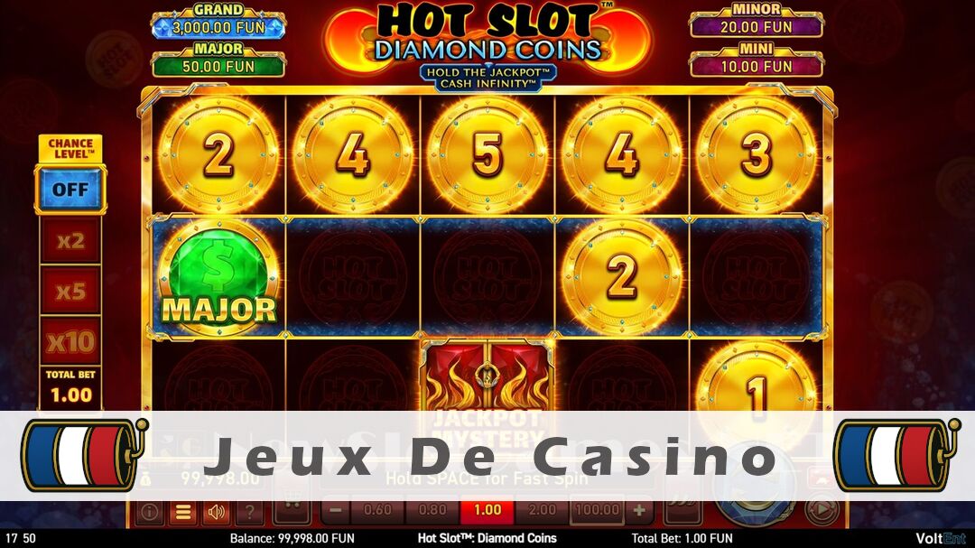 Démo de la machine à sous Hot Slot Diamond Coins Slot