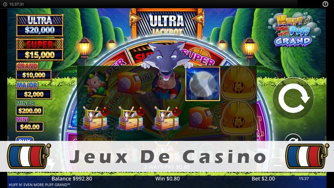 Démo de la machine à sous Huff N Even More Puff Grand Slot