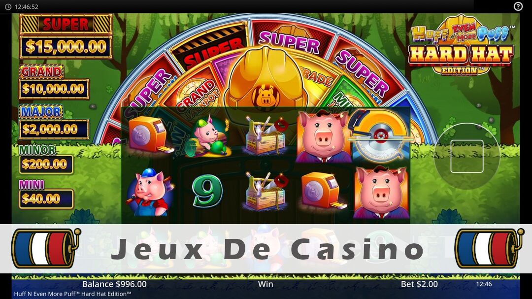 Démo de la machine à sous Huff N Even More Puff Hard Hat Edition Slot