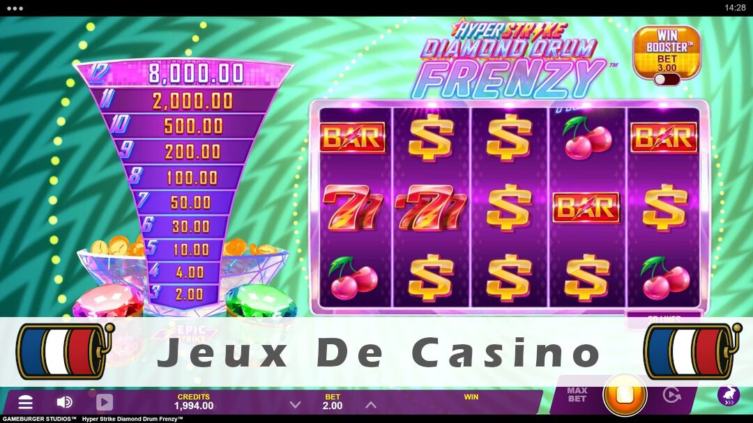 Démo de la machine à sous Hyper Strike Diamond Drum Frenzy Slot