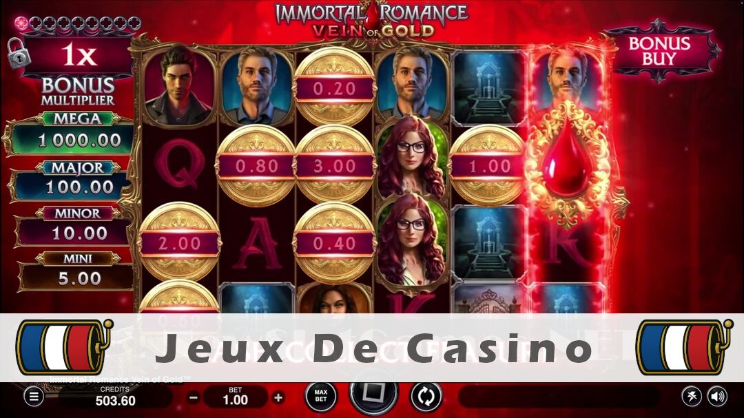 Démo de la machine à sous Immortal Romance Vein of Gold Slot