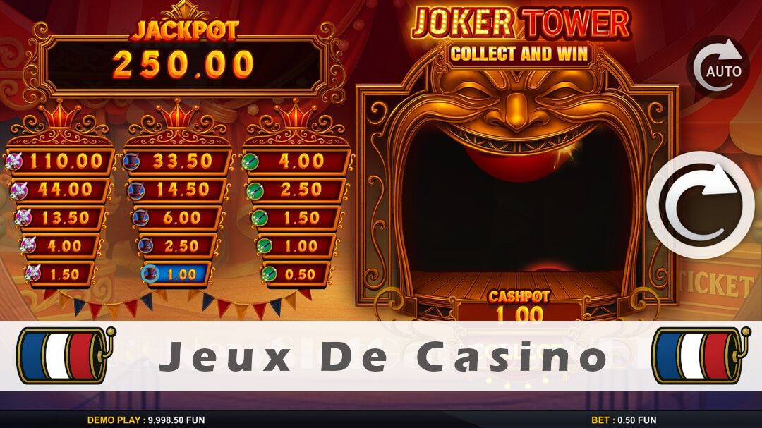 Démo de la machine à sous Joker Tower Collect and Win Slot