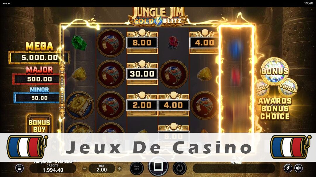 Démo de la machine à sous Jungle Jim Gold Blitz Slot