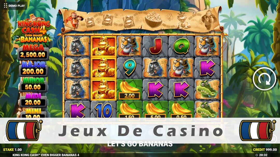 Démo de la machine à sous King Kong Cash Even Bigger Bananas 4 Slot