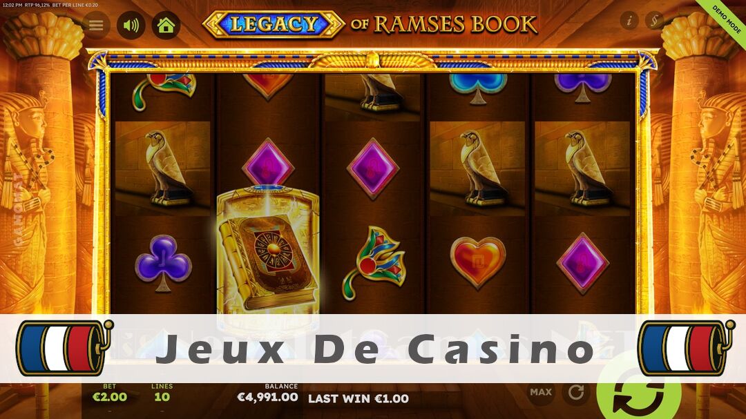 Démo de la machine à sous Legacy of Ramses Book Slot