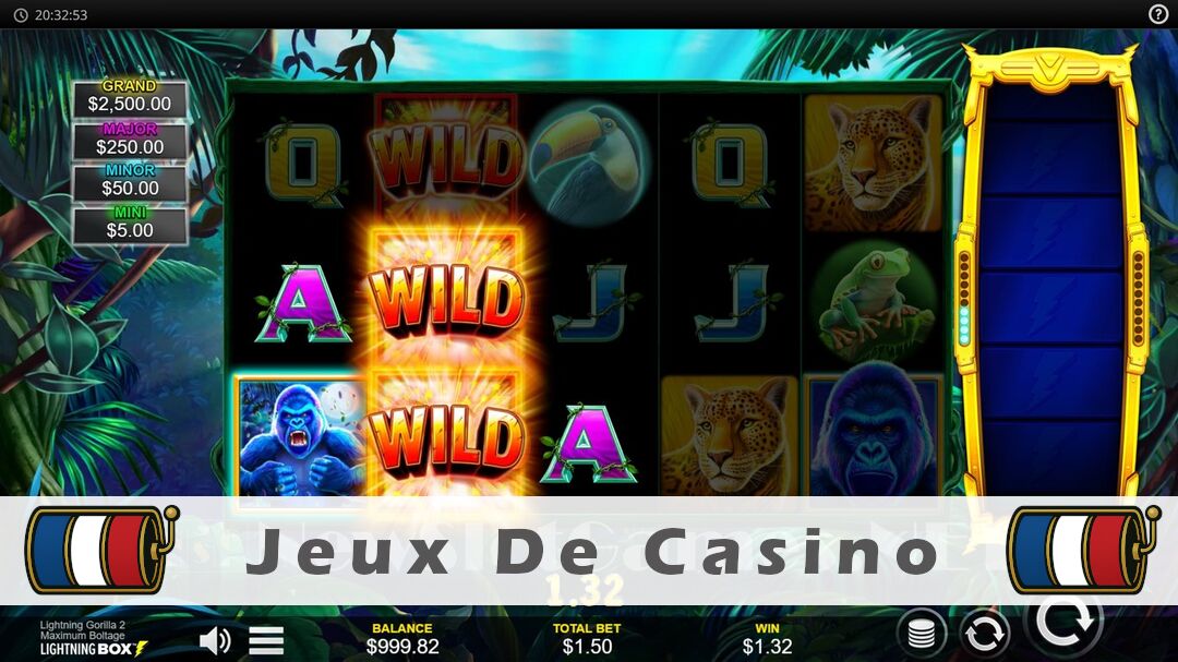 Démo de la machine à sous Lightning Gorilla 2 Maximum Boltage Slot