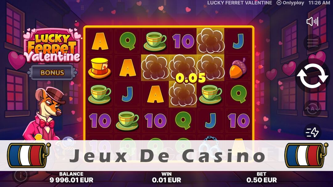 Démo de la machine à sous Lucky Ferret Valentine Slot
