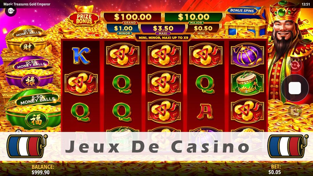Démo de la machine à sous Magic Treasures Gold Emperor Slot