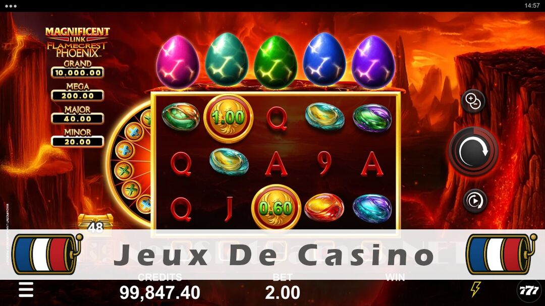 Démo de la machine à sous Magnificent Link Flamecrest Phoenix Slot