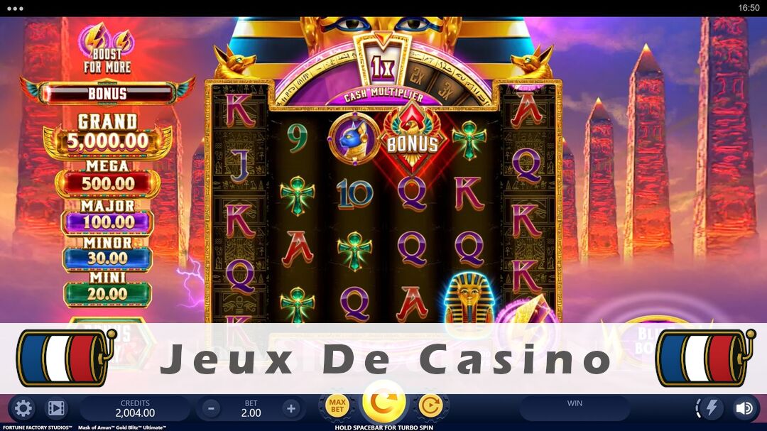 Démo de la machine à sous Mask Of Amun Gold Blitz Ultimate Slot