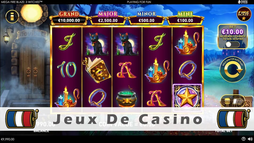 Démo de la machine à sous Mega Fire Blaze 3 Witches Slot