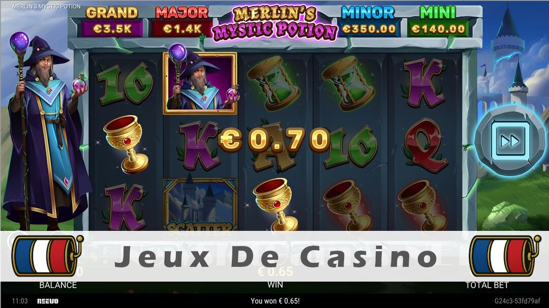 Démo de la machine à sous Merlins Mystic Potion Slot